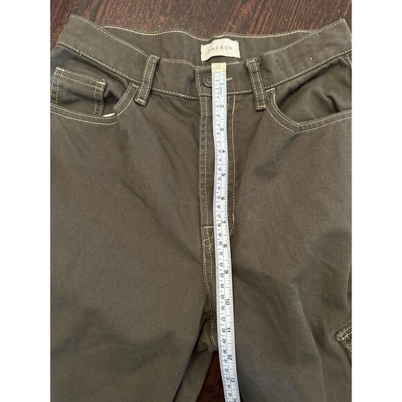 PacSun Green Low Rise Extreme Baggy Cargo Pants Size 26 - Picture 14 of 16